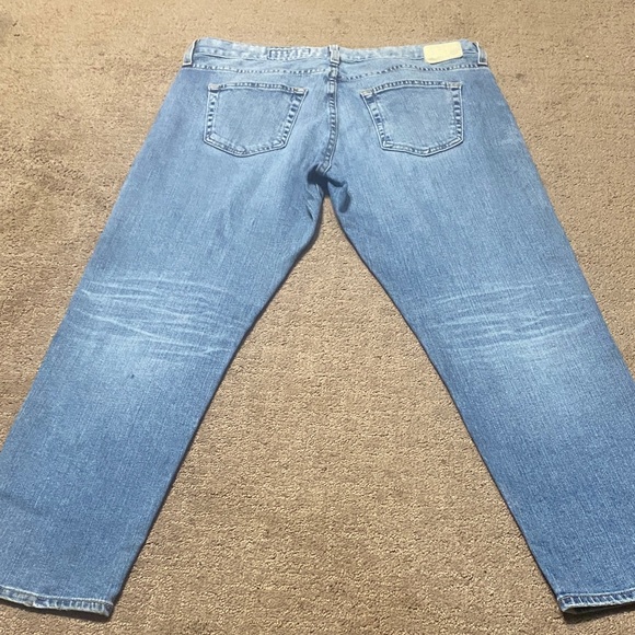 AG Adriano Goldschmied  Slouchy Slim 32R Relaxed Denim Jeans - Light Blue - Picture 4 of 15